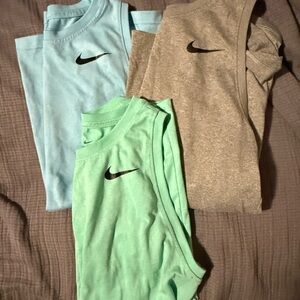 Nike Kids' Short Sleeve Tees - Light Blue, Mint, and Heather Gray